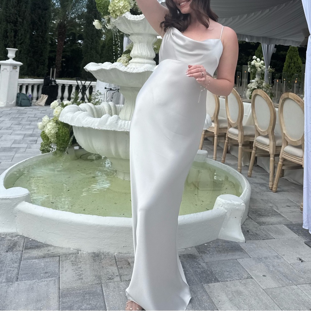 Jenny Yoo Addison Dress in Platinum